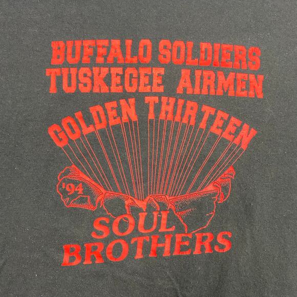tuskegee shirt men’s XL Buffalo soldier air man‎ soul bothers Vintage - Picture 2 of 11